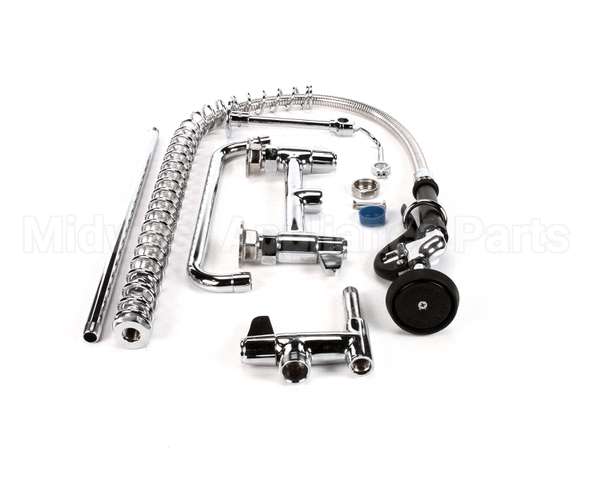 5PR-8D12 T&S Brass Pre-Rinse Unit, 8 Deck Mount, Add-On Fau