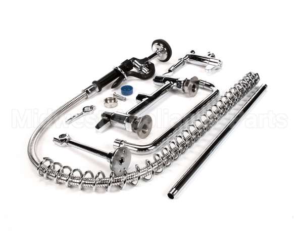 5PR-8D12 T&S Brass Pre-Rinse Unit, 8 Deck Mount, Add-On Fau