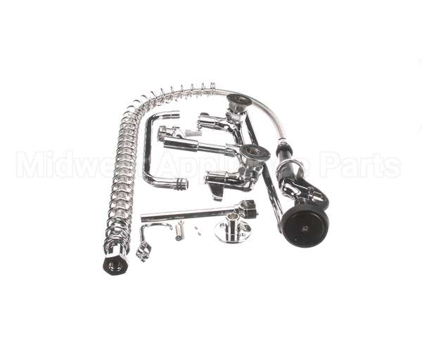 5PR-8W10 T&S Brass Pre-Rinse, Wall Mount Base, 8 Centers, 6