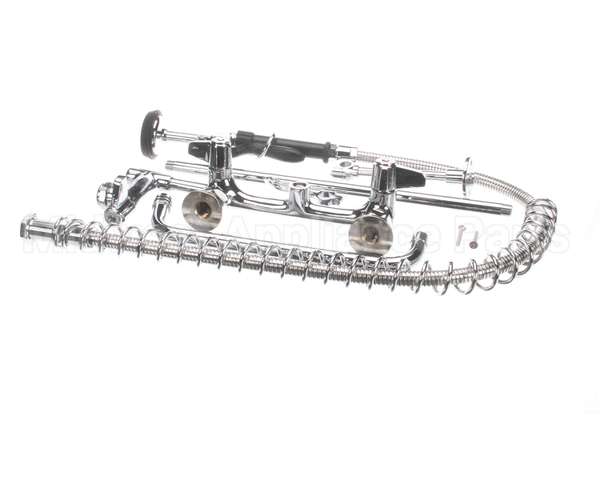 5PR-8W12 T&S Brass Pre-Rinse, Wall Mount Base, 8 Centers, 6