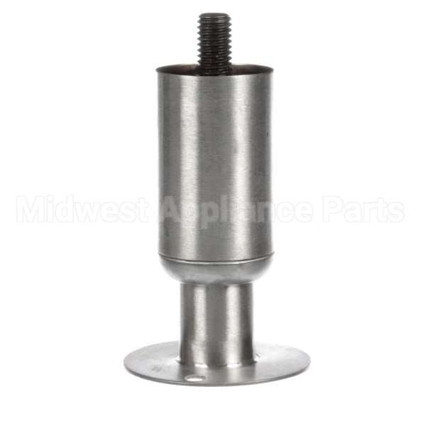 60140401-C Compatible Pitco Leg W/ Flanged Foot, S/S, 4" Adj, Single