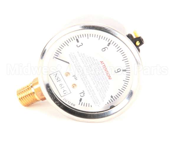 60163501 Pitco Gauge,Pres 0-15 Psi Pasta