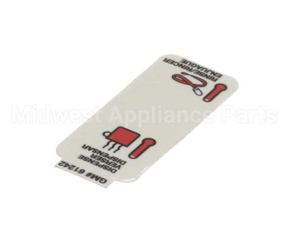 61242 Grindmaster Cecilware Label, Flush On/Off