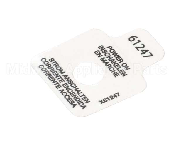 61247 Grindmaster Cecilware Label, Power On Light Pic
