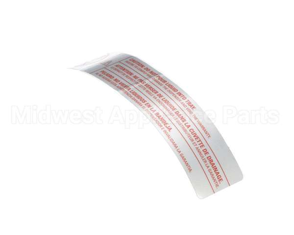 61848 Grindmaster Cecilware Decal, Front Caution