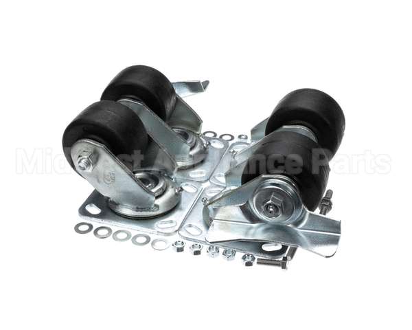 61C01-018D-01 Beverage Air Kit-Caster, 3" Plate, Lv/Mm/H