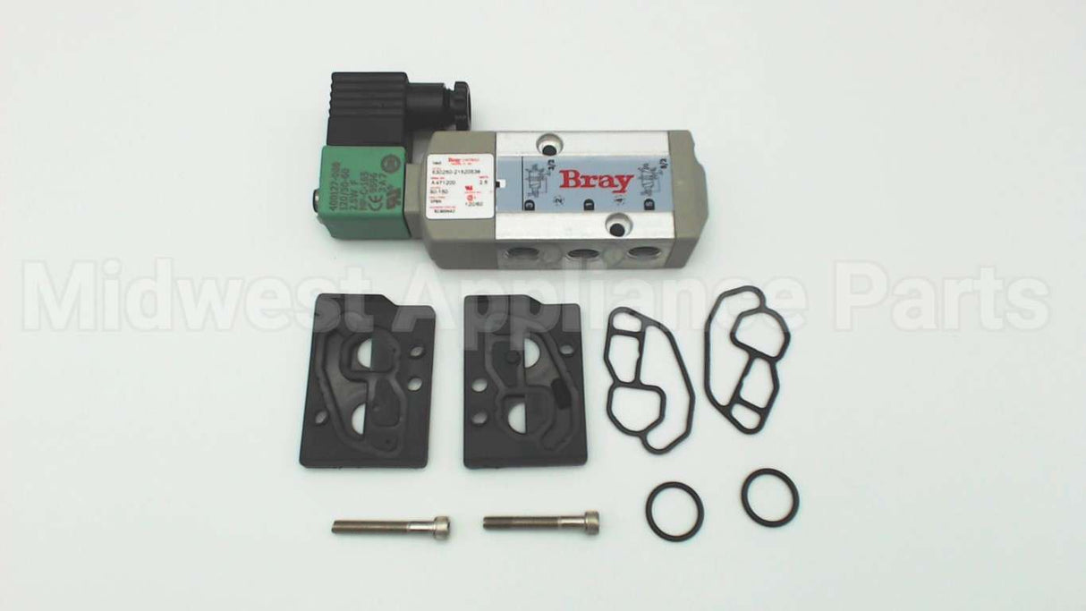 630250-21520536 Bray Commercial 1/4" 120V Din Connect Solenoid