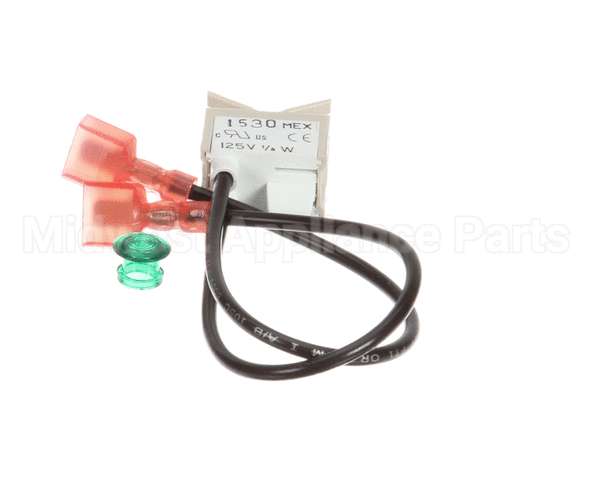 63495 Grindmaster Cecilware Lamp,Green,125V W/Leads