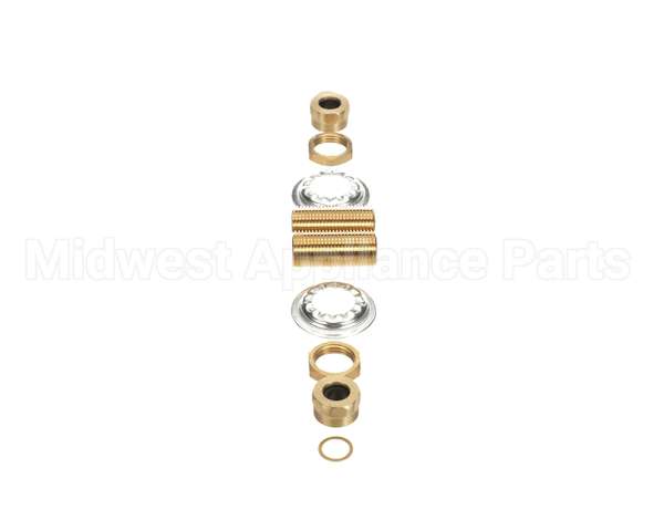 64238 Fisher Close Nipple 1/2 Brs 2Ea