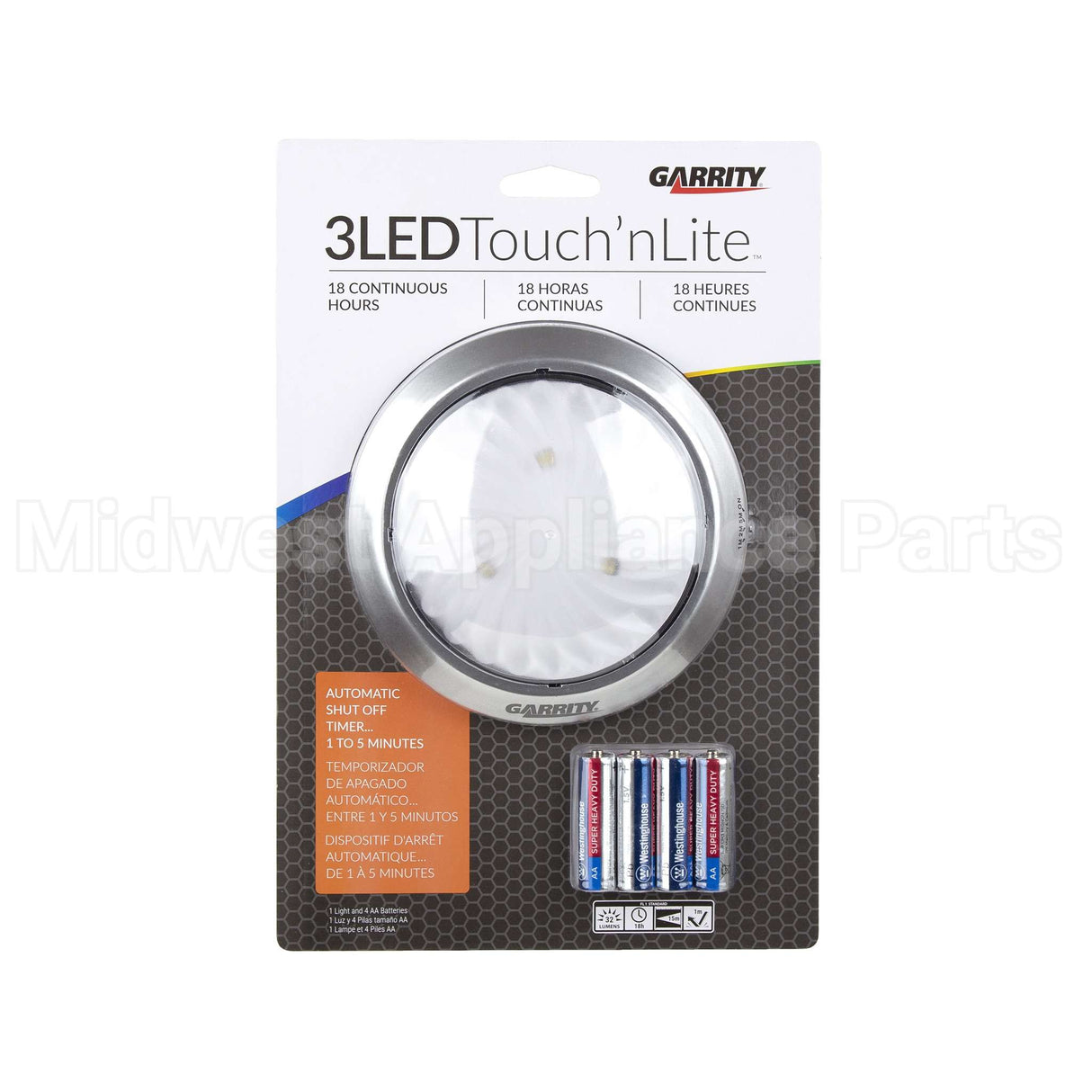 65-082 Garrity Garrity Led Touch Lite W/ Time