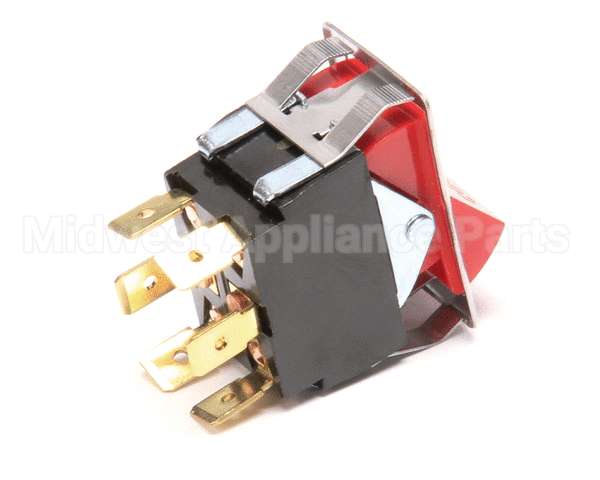 6502 Blodgett Switch, Rocker, Dpdt, Red