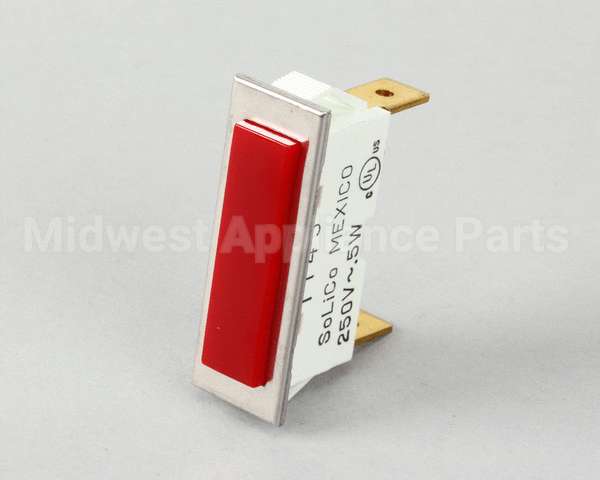 6504 Blodgett Light, Ind. 250V Red, Rect