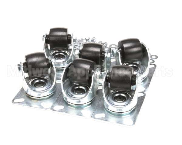 67062 Perlick Caster Kit, Set Of 6, 2-7/8 H