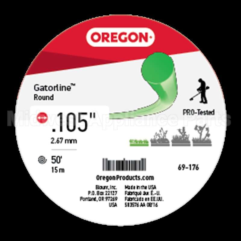 69-176 Oregon Gatorlineround .105 50Ft Donu