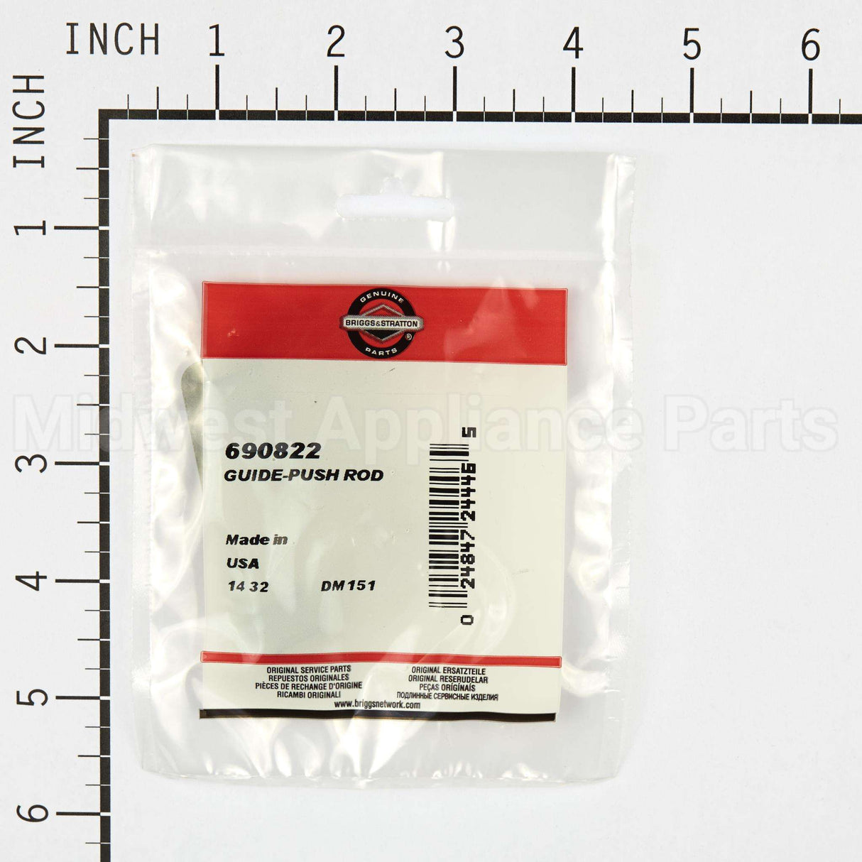 690822 Briggs & Stratton Guide-Push Rod