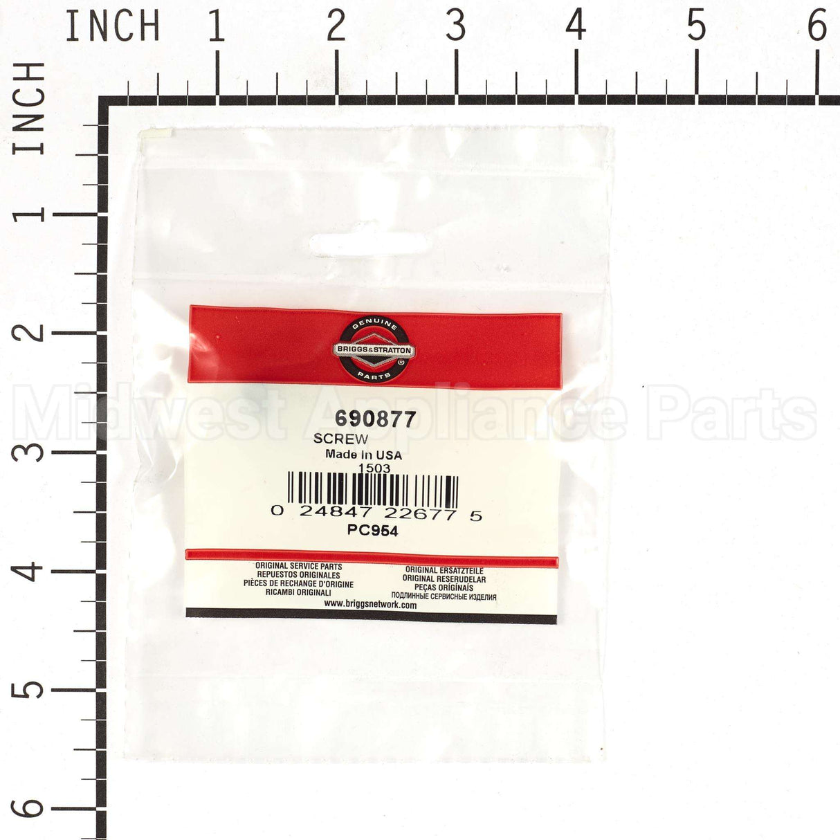 690877 Briggs & Stratton Screw