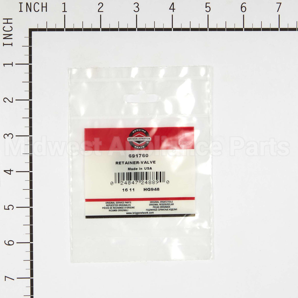 691760 Briggs & Stratton Retainer-Valve