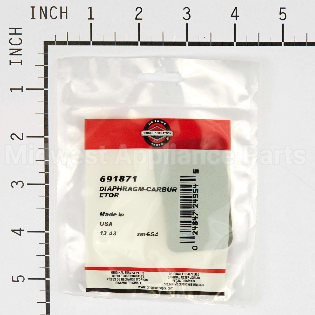 691871 Briggs & Stratton Diaphragm-Carburetor