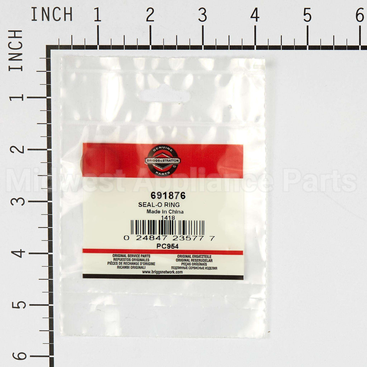 691876 Briggs & Stratton Seal-O Ring