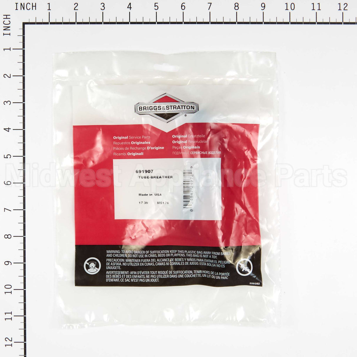691907 Briggs & Stratton Tube-Breather