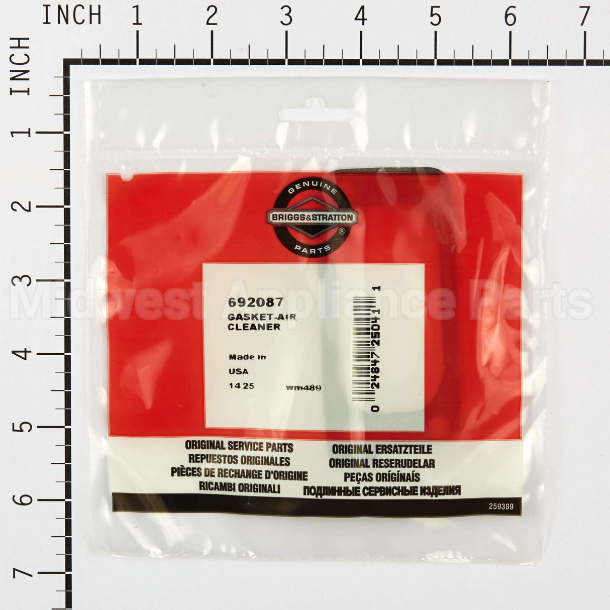 692087 Briggs & Stratton Gasket-Air Cleaner