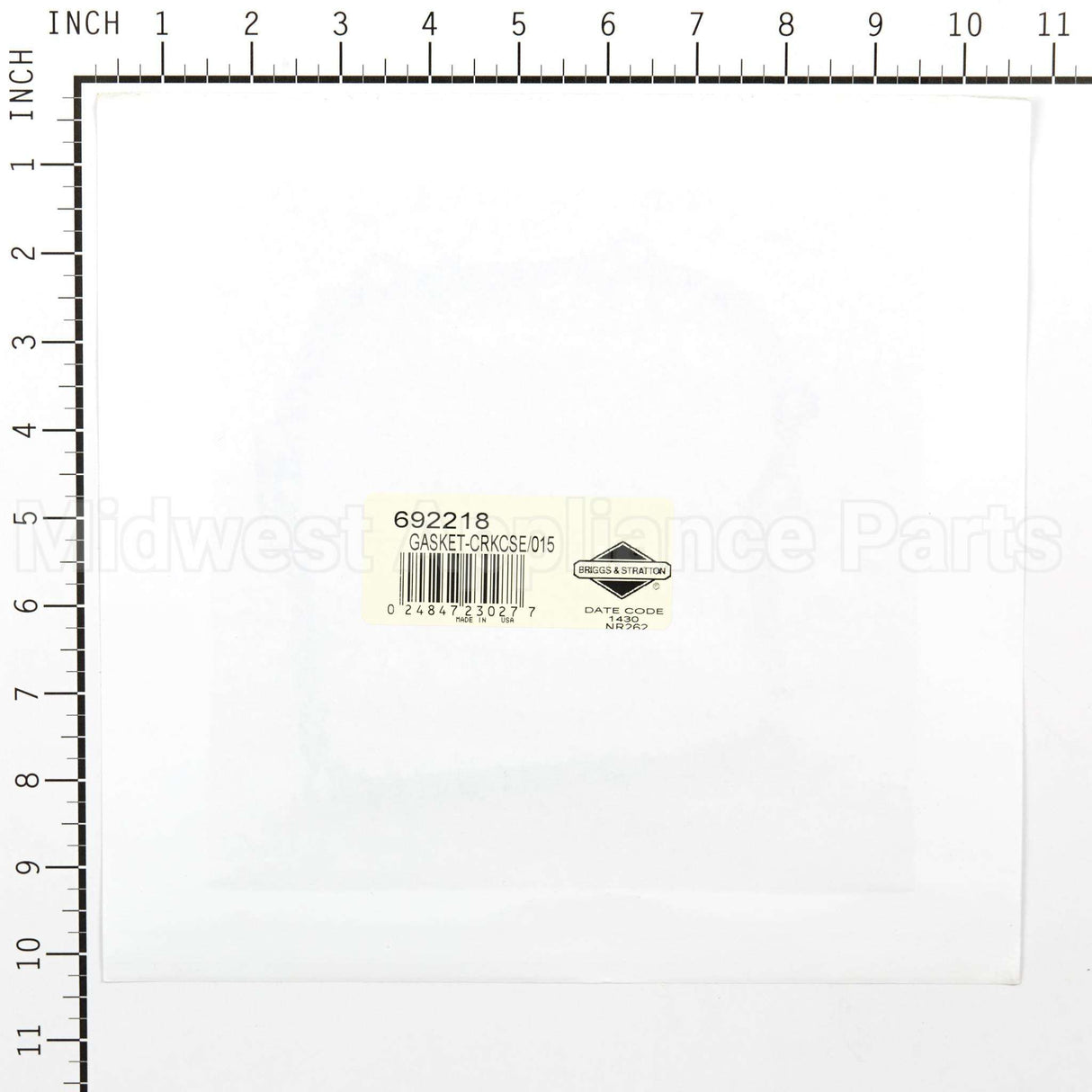 692218 Briggs & Stratton Gasket-Crkcse/015