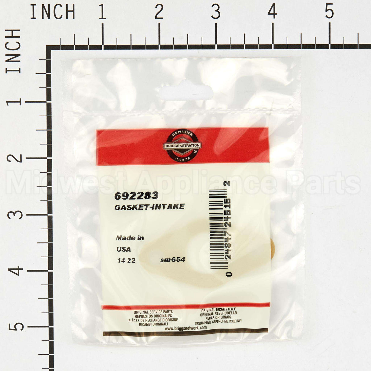 692283 Briggs & Stratton Gasket-Intake
