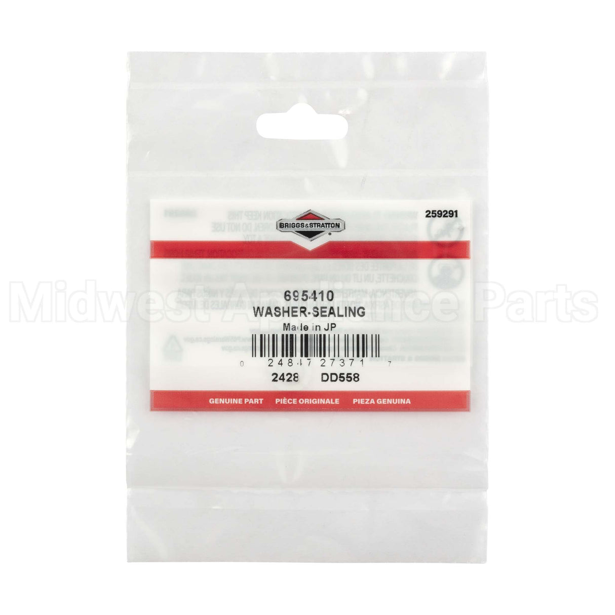 695410 Briggs & Stratton Washer-Sealing
