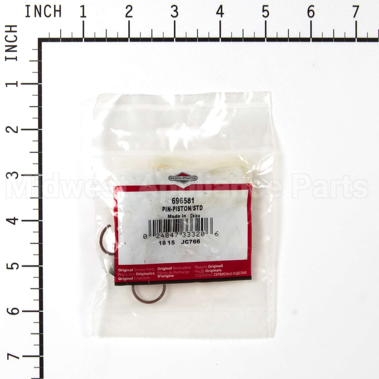 696581 Briggs & Stratton Pin-Piston/Std