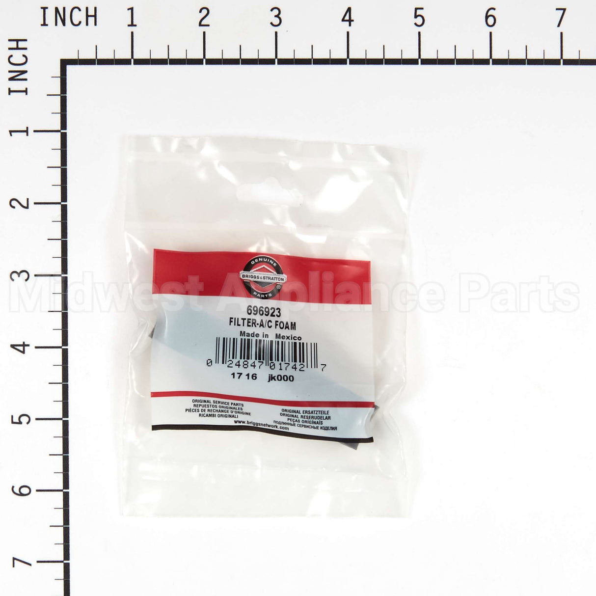 696923 Briggs & Stratton Filter-A/C Foam