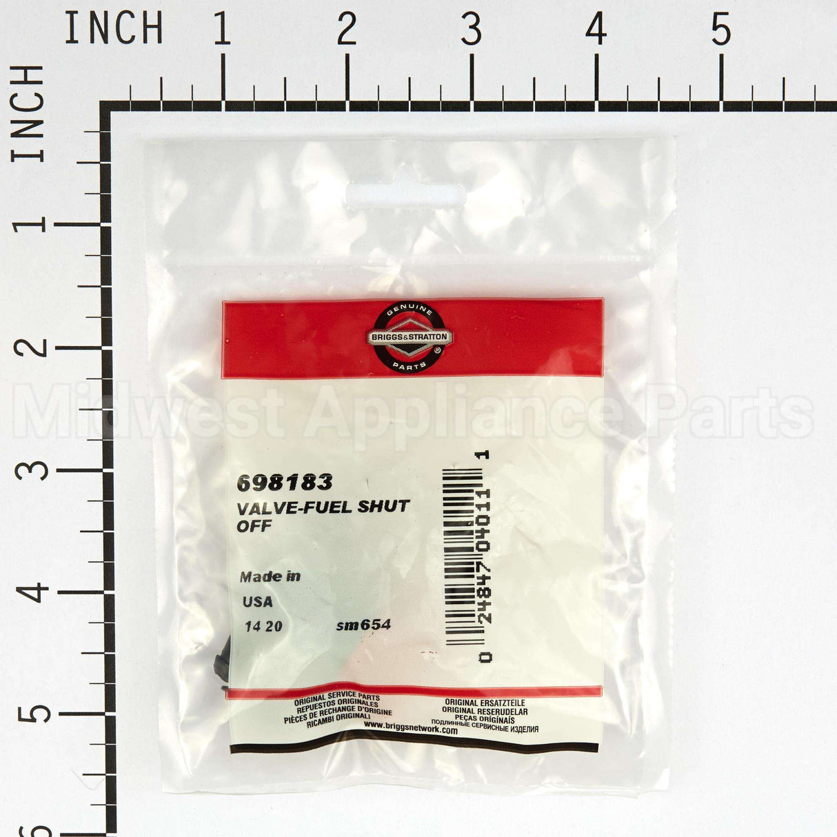 698183 Briggs & Stratton Valve-Fuel Shut Off