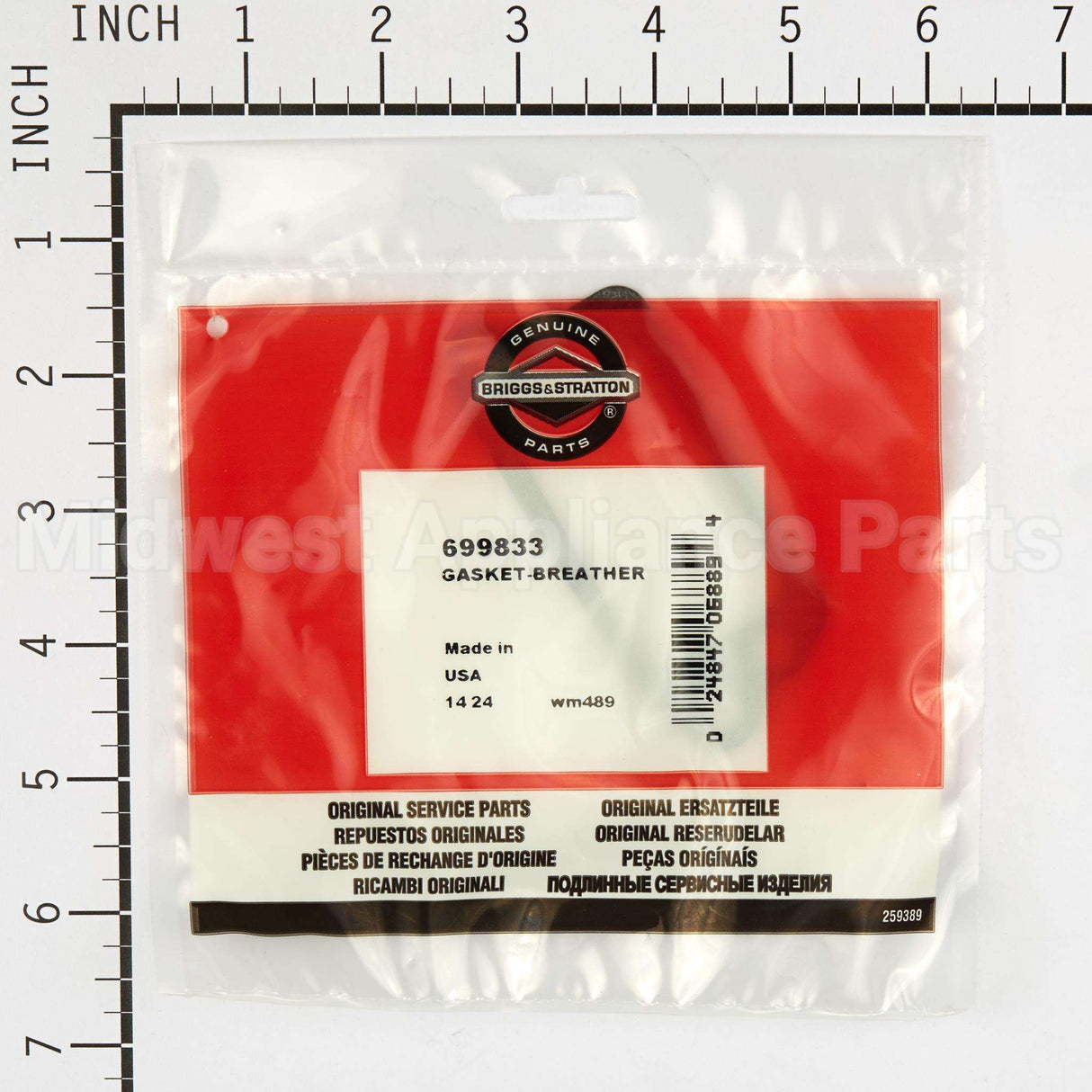 699833 Briggs & Stratton Gasket-Breather