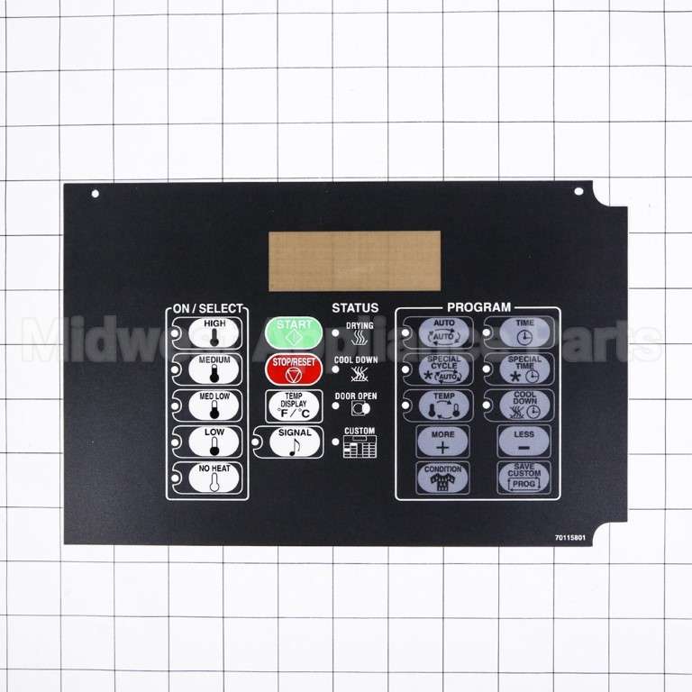 70115801 Speed Queen Overlay,Opl Micro-Non Rev Sq