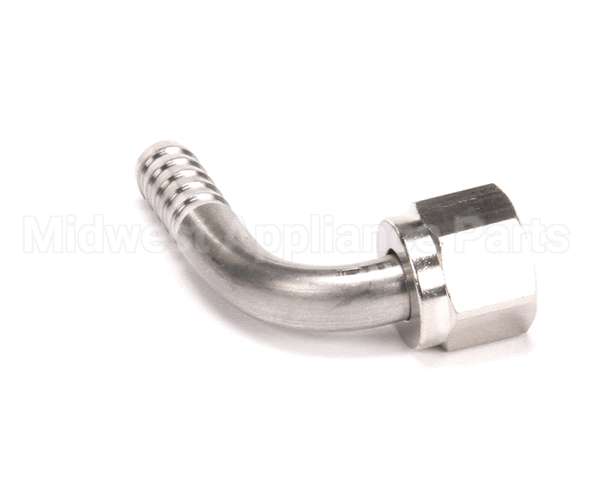 7013 Multiplex Elbow 1/4 Sw Nut X 1/4 Barb Ss