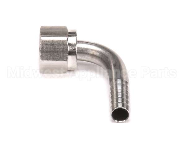 7013 Multiplex Elbow 1/4 Sw Nut X 1/4 Barb Ss