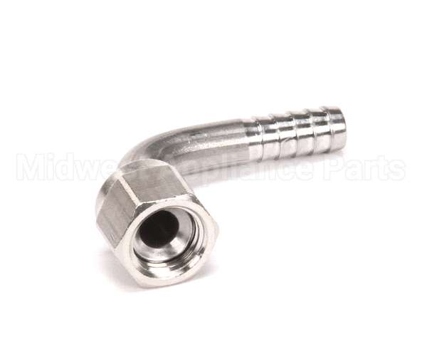 7013 Multiplex Elbow 1/4 Sw Nut X 1/4 Barb Ss