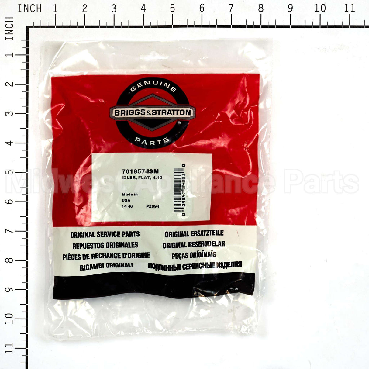 7018574SM Briggs & Stratton Idler Flat 4.12