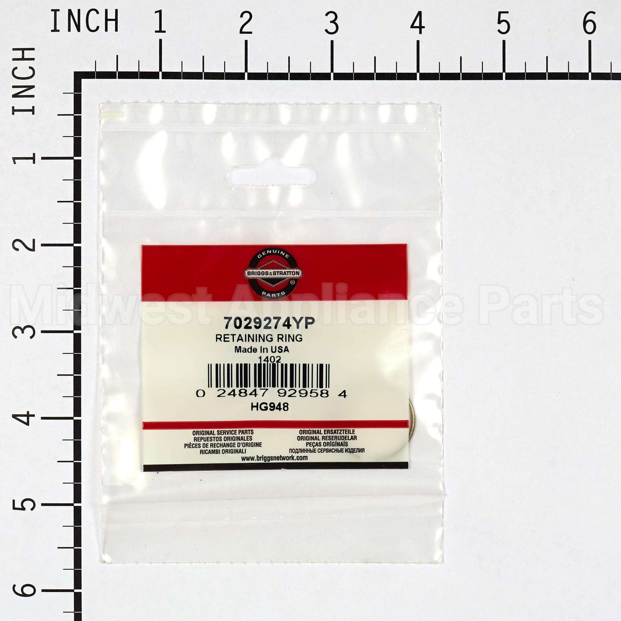 7029274YP Briggs & Stratton Retaining Ring