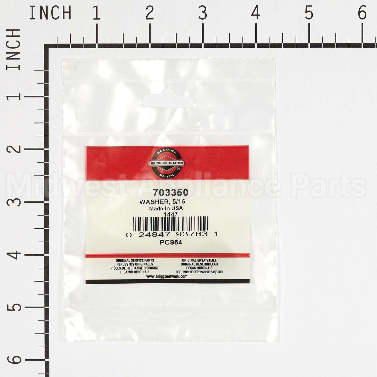 703350 Briggs & Stratton Washer 5/16