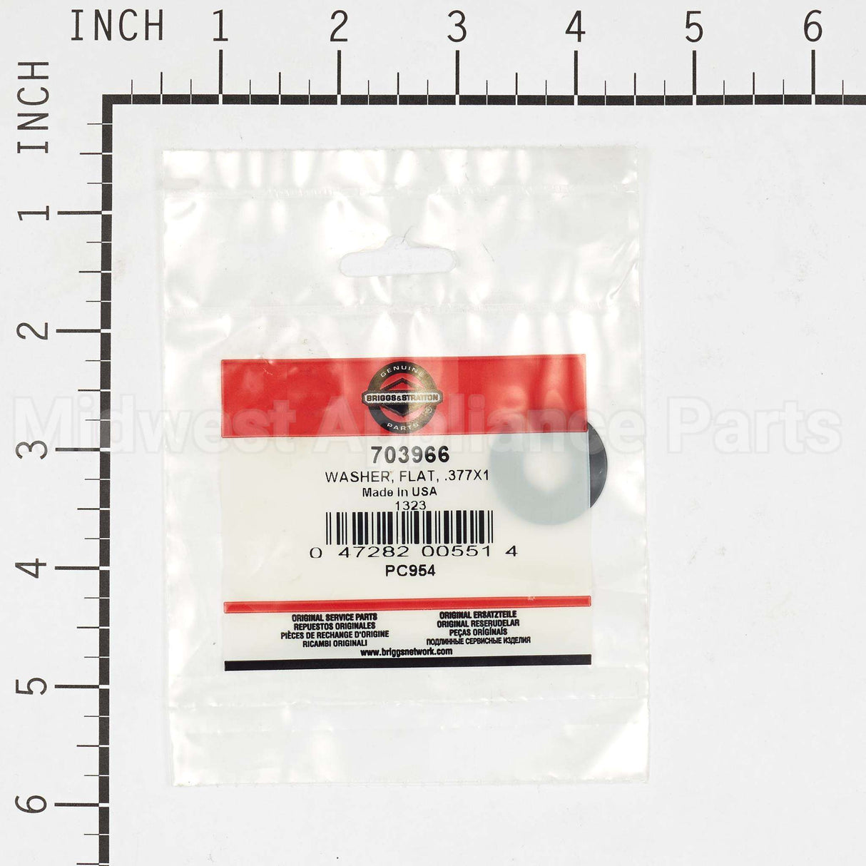 703966 Briggs & Stratton Washer Flat .377X1