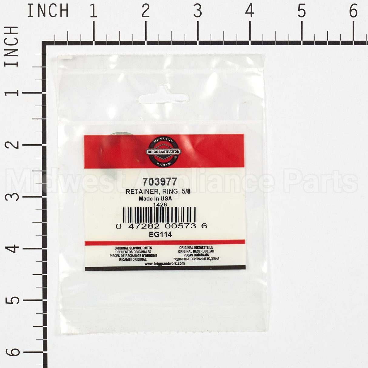 703977 Briggs & Stratton Retainer Ring 5/8