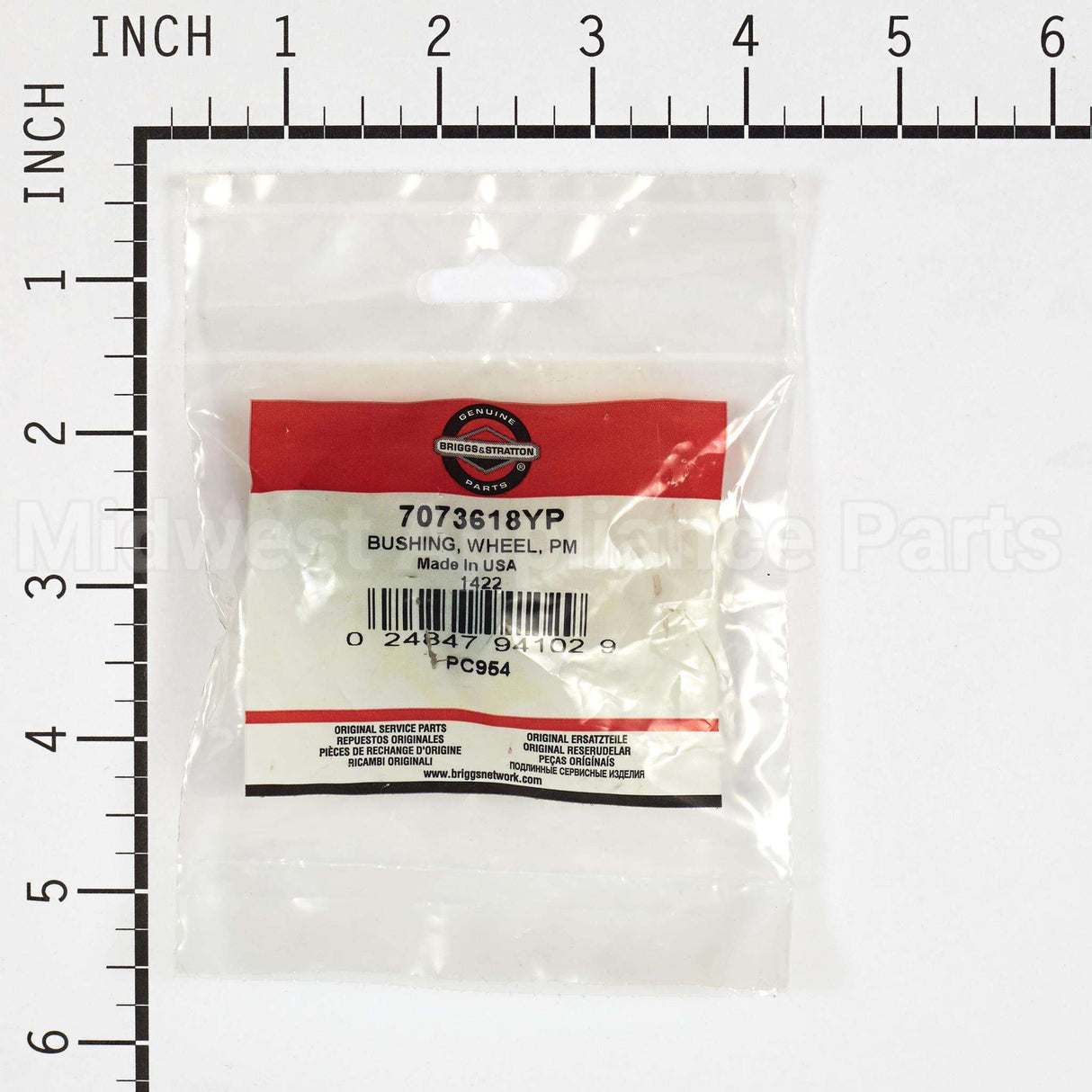 7073618YP Briggs & Stratton Bushing Wheel Pm