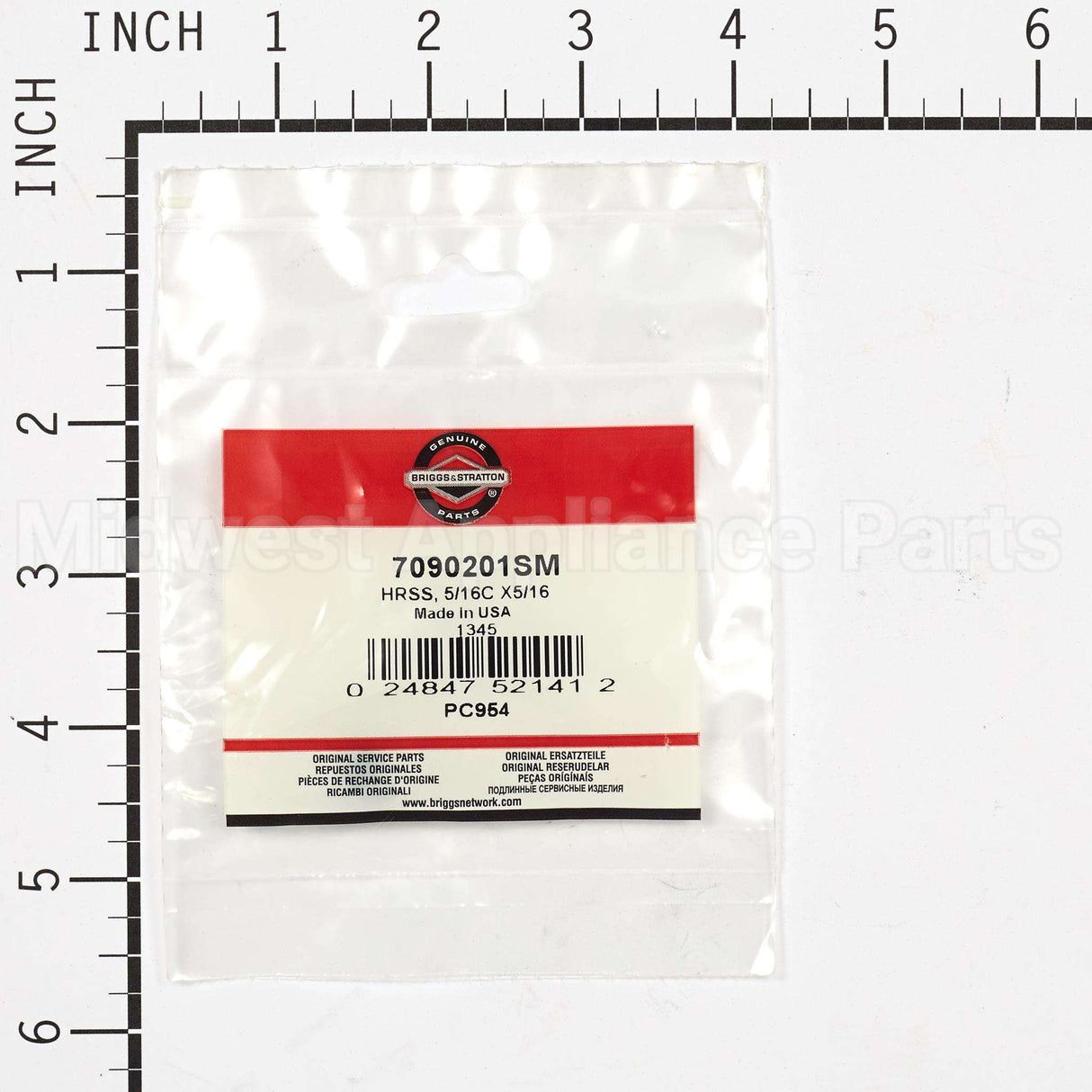 7090201SM Briggs & Stratton Hrss 5/16C X5/16