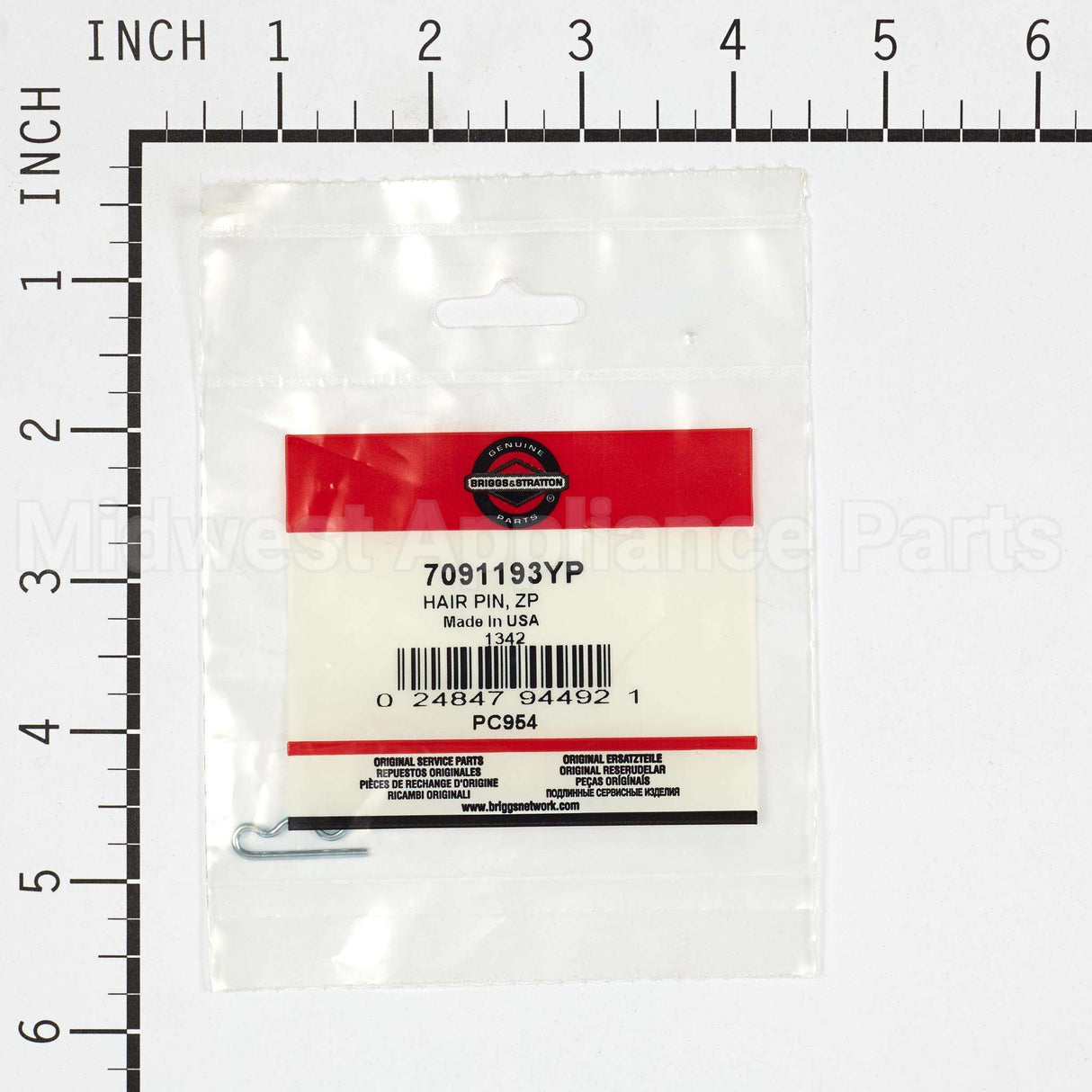 7091193YP Briggs & Stratton Hair Pin Zp