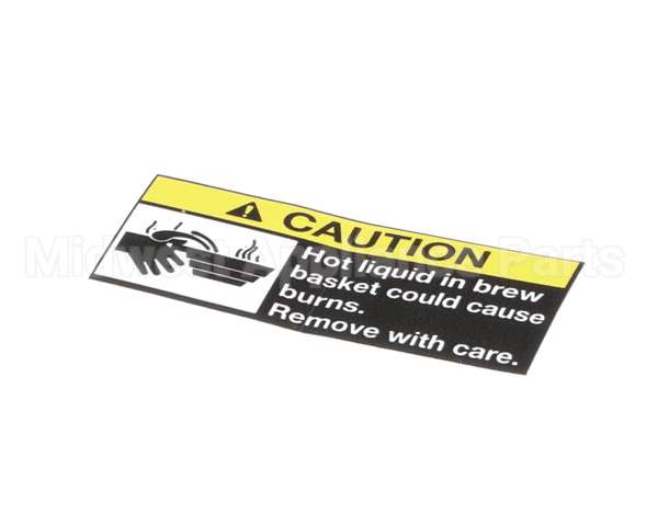 71949 Grindmaster Cecilware Decal, Caution Hot Liq(A)