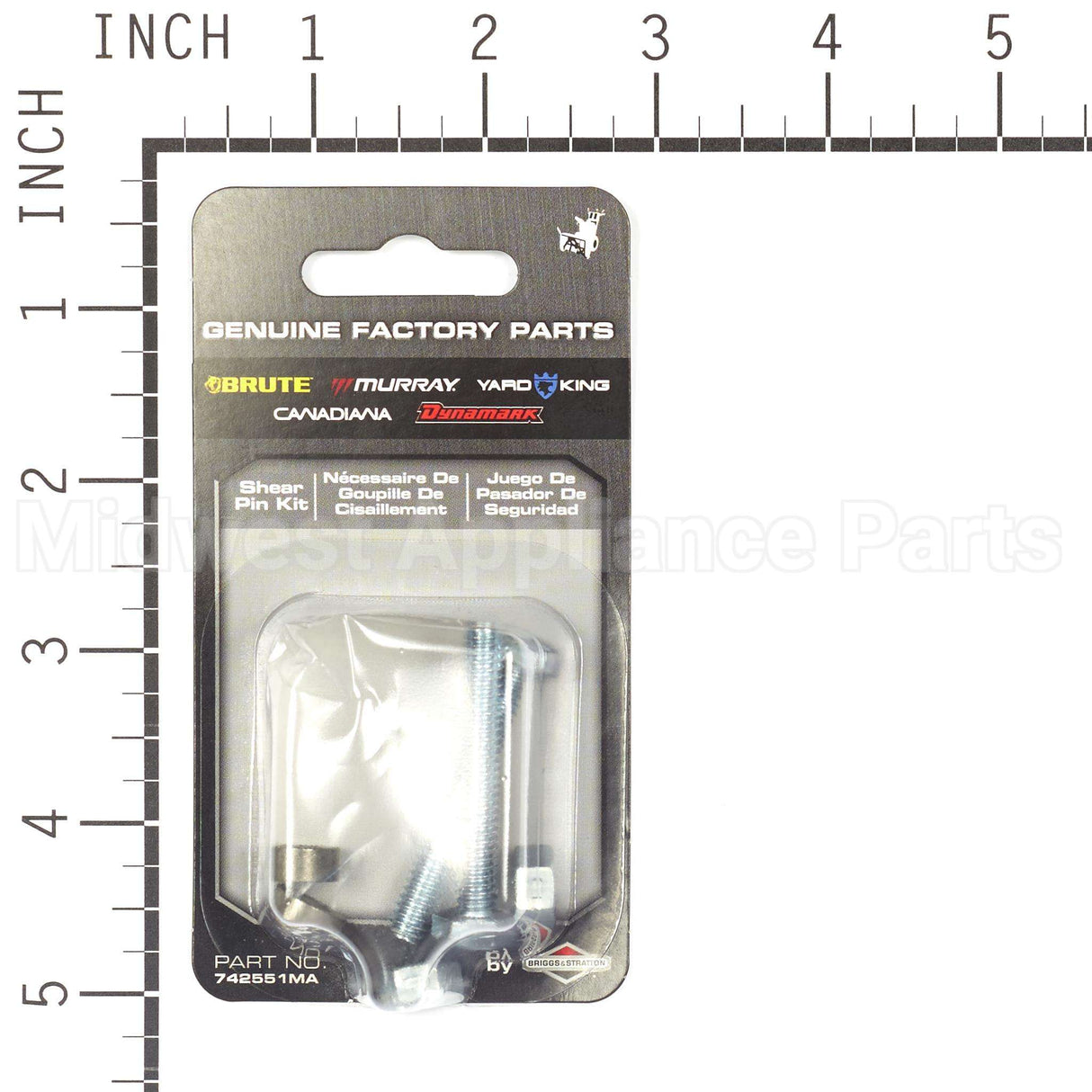 742551KMA Briggs & Stratton Shear Pin Kit