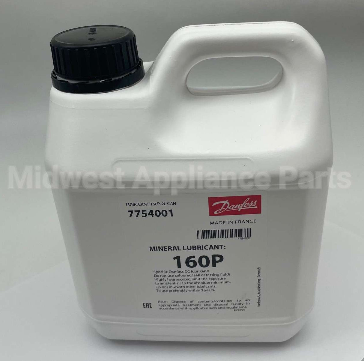 7754001 Danfoss 160P Mineral Oil 2 Liter Can