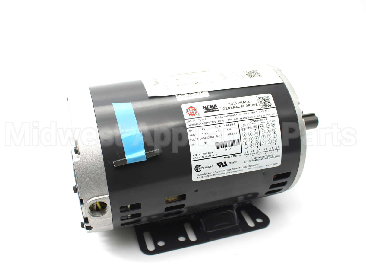 7914P Nidec-Us Motors 200-230/460V3Ph 2Hp 1725Rpm