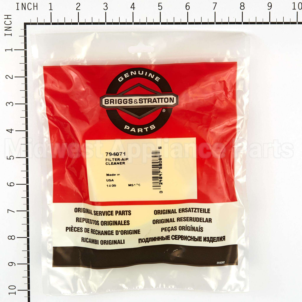 794071 Briggs & Stratton Filter-Air Cleaner