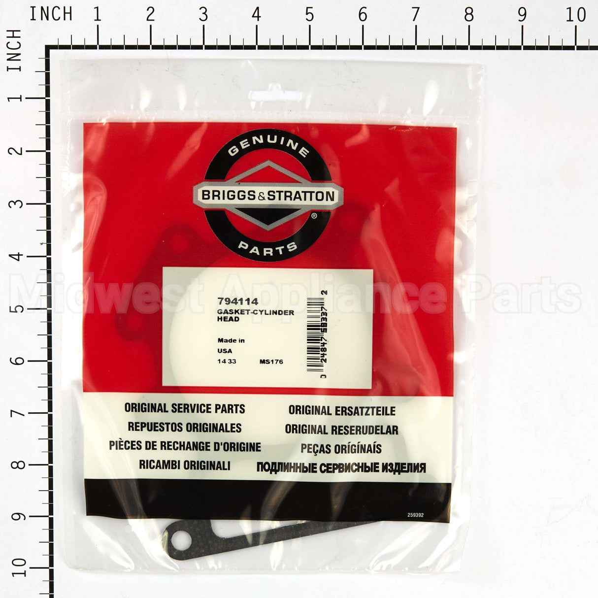 794114 Briggs & Stratton Gasket-Cylinder Head